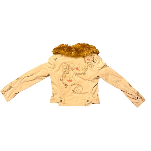 Johnny Was Vintage Cargo Cordorouy Jacket With Butterfly embroidery - Picture 4 of 13
